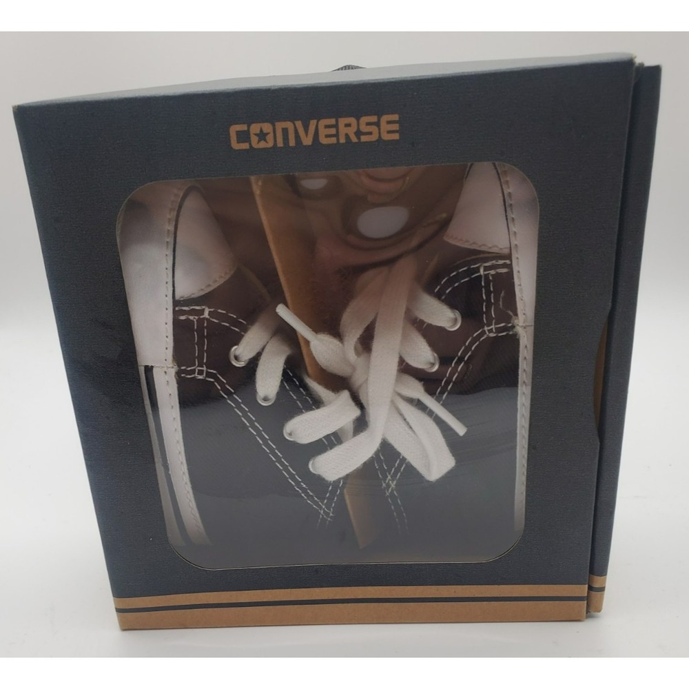 Converse First Star Size 2 Baby Crib Shoes 8J231 Black - Picture 1 of 9